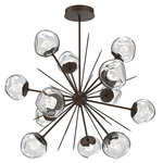 Luna Starburst Chandelier - Flat Bronze / Clear Zircon
