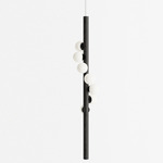 Willow Vertical Pendant - Black Oak / Black