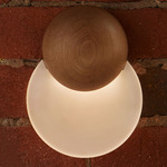 Anchor Wall Sconce - Walnut / Frosted