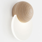 Anchor Wall Sconce - Natural Oak / Frosted