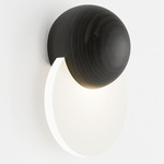 Anchor Wall Sconce - Black Oak / Frosted