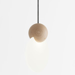 Anchor Pendant - Natural Oak / Frosted