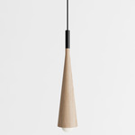 Stem Pendant - Black / Natural Oak
