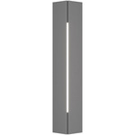 Gallery Outdoor Wall Sconce - Coastal Burnished Steel / White Acrylic