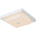 Shadow Box Outdoor Ceiling Flush Light - Coastal White / Coastal White
