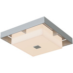 Shadow Box Outdoor Ceiling Flush Light - Coastal Burnished Steel / Coastal Burnished Steel