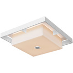 Shadow Box Outdoor Ceiling Flush Light - Coastal White / Coastal White