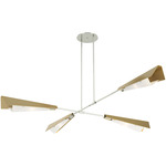 Vertex Pendant - Sterling / Modern Brass
