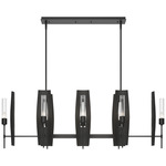 Passage Linear Pendant - Black / Clear