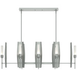 Passage Linear Pendant - Vintage Platinum / Frosted