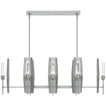 Passage Linear Pendant - Vintage Platinum / Clear