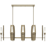 Passage Linear Pendant - Soft Gold / Frosted
