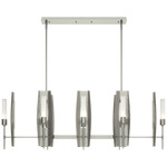 Passage Linear Pendant - Sterling / Frosted