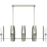 Passage Linear Pendant - Sterling / Clear