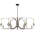 Optic Oval Pendant - Bronze / Modern Brass