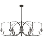 Optic Oval Pendant - Dark Smoke / Dark Smoke