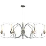 Optic Oval Pendant - Vintage Platinum / Modern Brass