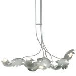 Pangea Linear Pendant - Vintage Platinum / Clear / Frosted