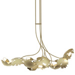 Pangea Linear Pendant - Modern Brass / Clear / Frosted