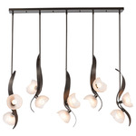 Mika Linear Multi Light Pendant - Oil Rubbed Bronze / Frosted