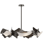 Crest Ring Pendant - Oil Rubbed Bronze / Frosted