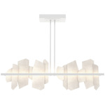 Volterra Linear Pendant - White / Alabaster