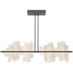 Volterra Linear Pendant - Dark Smoke / Alabaster