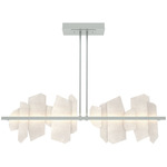 Volterra Linear Pendant - Vintage Platinum / Alabaster