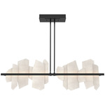 Volterra Linear Pendant - Ink / Alabaster