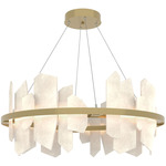 Volterra Pendant - Modern Brass / Alabaster