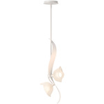 Mika Pendant - White / Frosted