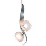 Mika Pendant - Sterling / Frosted