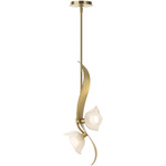 Mika Pendant - Modern Brass / Frosted