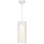 Cypress Pendant - White / Seeded Clear