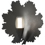 Pangea Wall Sconce - Black / Clear / Frosted