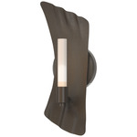 Crest Wall Sconce - Dark Smoke / Frosted