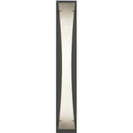 Bento Large Wall Sconce - Black / Spun Frost