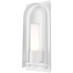 Triomphe Outdoor Wall Light - Coastal White / Opal
