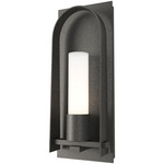 Triomphe Outdoor Wall Light - Coastal Natural Iron / Opal