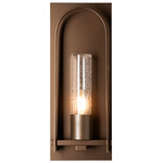 Triomphe Outdoor Wall Light - Coastal Bronze / Seeded Clear