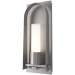 Triomphe Outdoor Wall Light - Coastal Burnished Steel / Opal