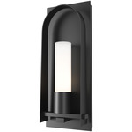 Triomphe Outdoor Wall Light - Coastal Black / Opal