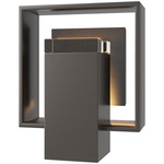 Shadow Box Square Slate Outdoor Wall Sconce - Coastal Oil Rubbed Bronze / Clear