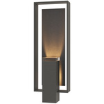 Shadow Box Slate Outdoor Wall Sconce - Coastal Natural Iron / Clear