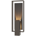 Shadow Box Slate Outdoor Wall Sconce - Coastal Dark Smoke / Clear