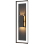 Shadow Box Tall Slate Outdoor Wall Sconce - Coastal Oil Rubbed Bronze / Clear