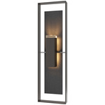 Shadow Box Tall Slate Outdoor Wall Sconce - Coastal Oil Rubbed Bronze / Clear