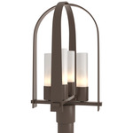 Triomphe Outdoor Post Light - Coastal Bronze / Opal