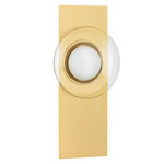Pound Ridge Wall Light - Aged Brass / Clear