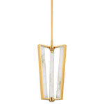 Edgemere Pendant - Aged Brass / Alabaster